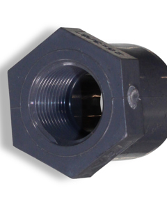 Reducing bush 25od x 3/8"fm short w/octagon PVC NP16 (ZP0025